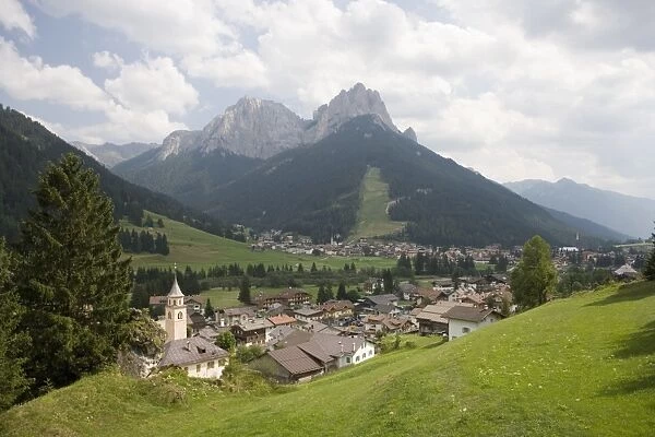 Village of Pera in the Dolomites, Italy, Europe
