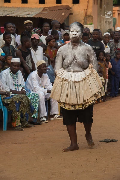 Voodoo festival in the streets of Ouidah, Benin, West Africa, Africa