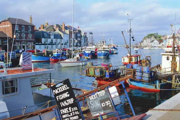 Framed Print : Weymouth Print - Panoramic View of Weymouth Harbour Framed Print : Weymouth Print - Panoramic View of Weymouth Harbour