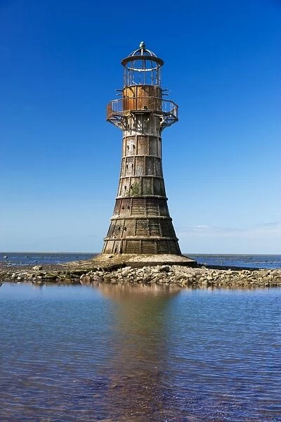 Whiteford Lighthouse, Whiteford Sands, Gower, Wales, United Kingdom, Europe