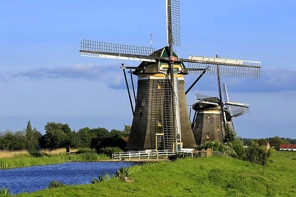 Windmills of Leidschendam, South Holland, Netherlands, Europe
