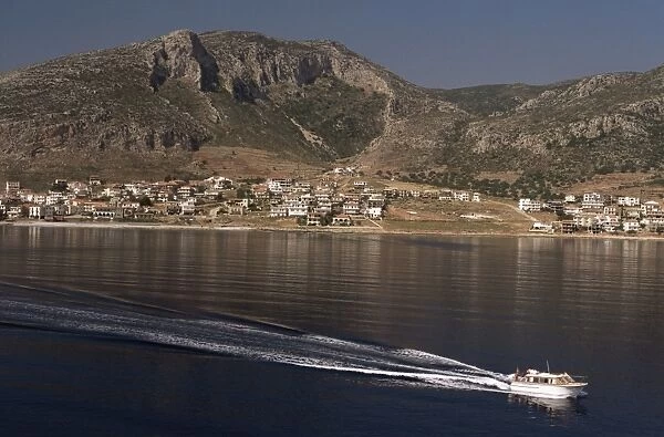 Yefira, the town on the mainland across the bay from Monemvasia