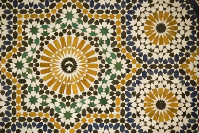 Framed Print : Zellij Tilework Print, Marrakech Framed Print : Zellij Tilework Print, Marrakech