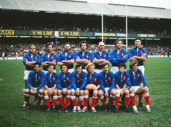 Photo Ancienne Equipe De France – Match Coupe Du Monde 1981 – Tirage Original