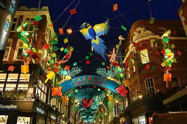 Christmas Lights in Carnaby Street, London