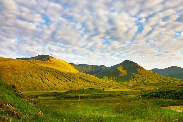 Mountains near Glenmoriston in Glen Shiel, Skye and Lochalsh, Scottish Highlands