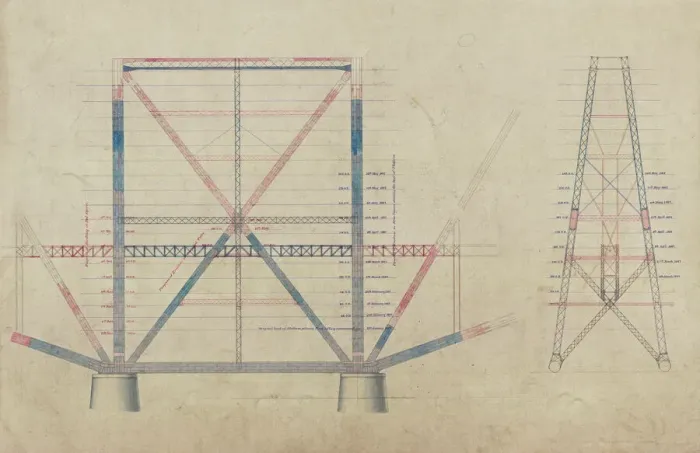 Framed Print : Forth Bridge Construction Print Framed Print : Forth Bridge Construction Print