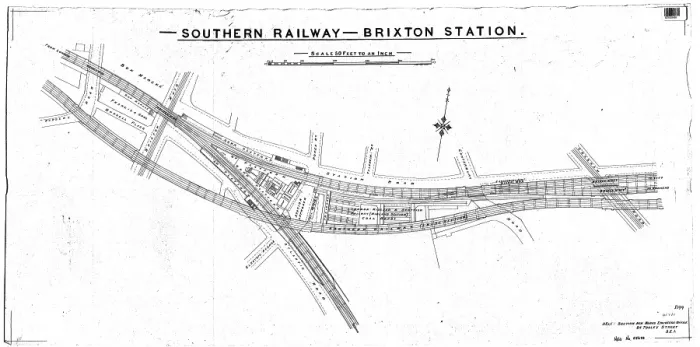 Framed Print : Brixton Station Print