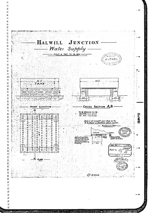 Framed Print : Halwill Junction Water Supply Print 21842 Framed Print : Halwill Junction Water Supply Print 21842