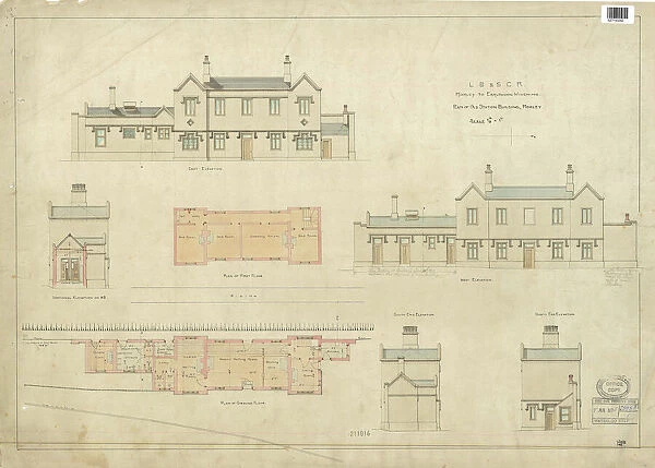LB&SCR Horley Plan of Old Station Buildings [ND]