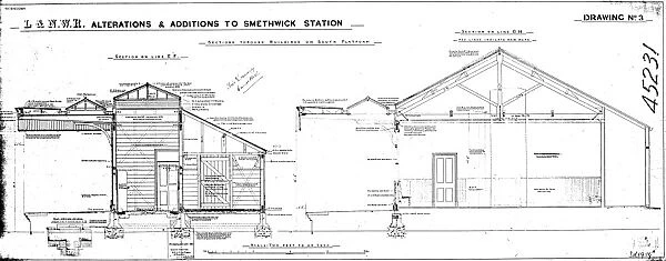 L&N. W. R Alterations & Additions to Smethwick Station Drawing no. 3 [1891]
