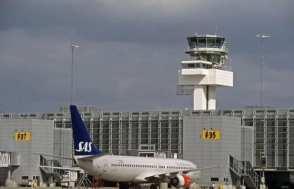 Boeing 737-800 SAS at Stockholm Airport, Sweden