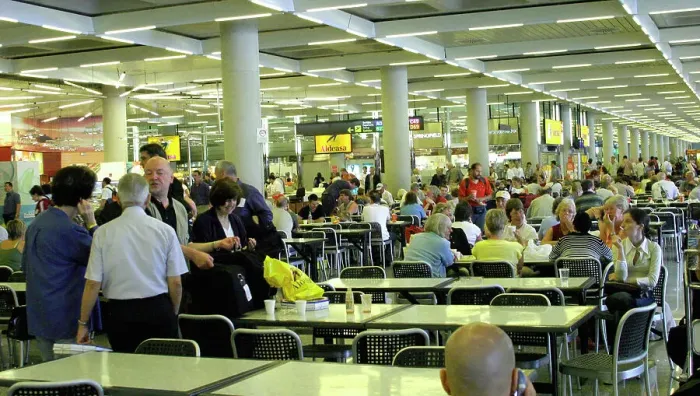 Framed Print : Palma Departures Print: Shops and Catering Outlets Framed Print : Palma Departures Print: Shops and Catering Outlets