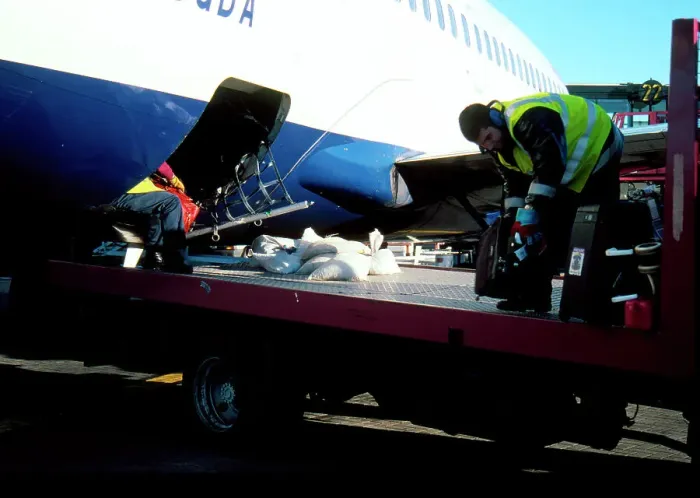 Framed Print : Baggage Loading 737-200 Print Framed Print : Baggage Loading 737-200 Print