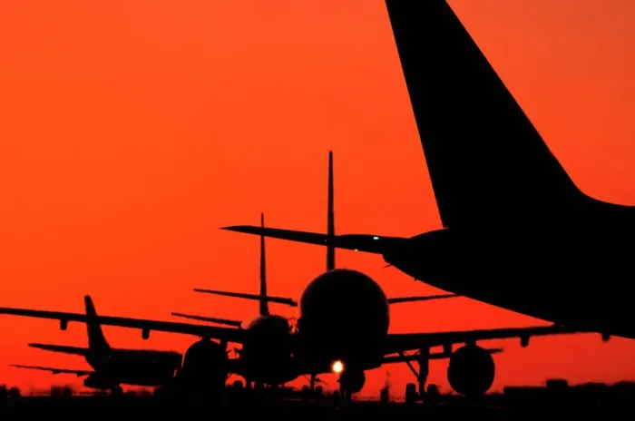 Framed Print : Modern Aircraft Queue for Take-off Clean Print Framed Print : Modern Aircraft Queue for Take-off Clean Print