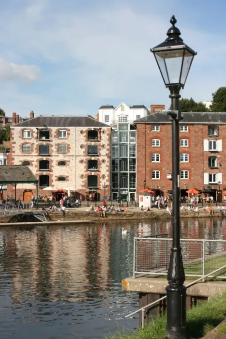 Framed Print : The Quay Print, Exeter Devon UK Framed Print : The Quay Print, Exeter Devon UK