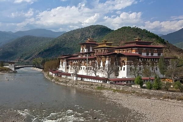 The 17th century Punakha Dzong (the Palace of Great Happiness) is the second oldest