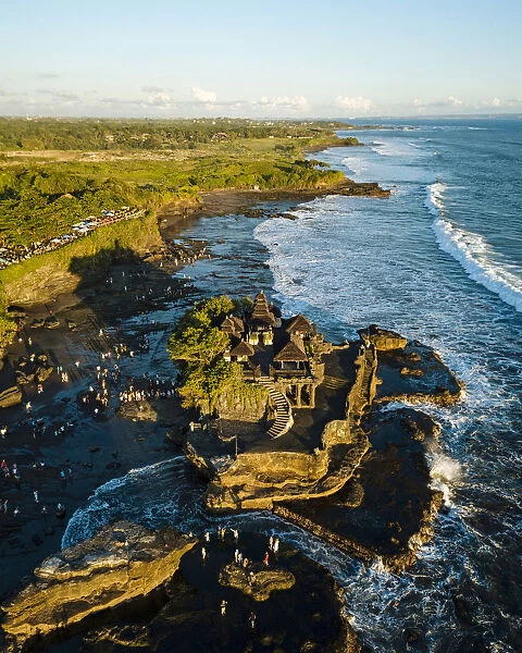 Aerial View of Tanah Lot Temple, Bali, Indonesia