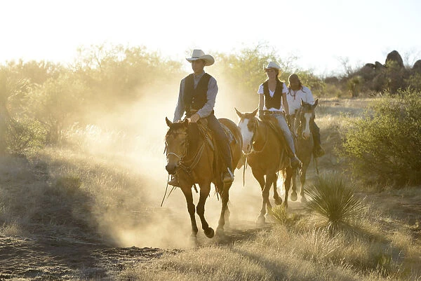 Apache Indians and Cowboys, Apache Spirit Ranch, Tombstone, Arizona, USA MR