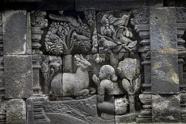 Asia, Indonesia, Java, Yogyakarta, Magelang, Borobudur, or Barabudur, a 9th-century
