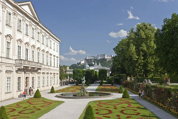 Austria, Osterreich. Salzburg. Salzburg. Mirabell garden
