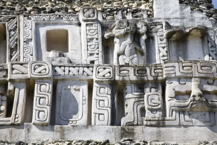 Framed Print : 130ft El Castillo Frieze Print from Xunantunich Ruins Framed Print : 130ft El Castillo Frieze Print from Xunantunich Ruins