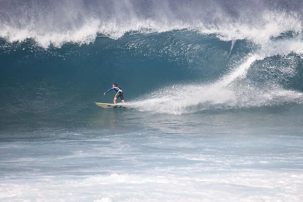 Cape Verde, Sal, Surfers in Ponta Preta, Cape Verdes most famous surfing spot