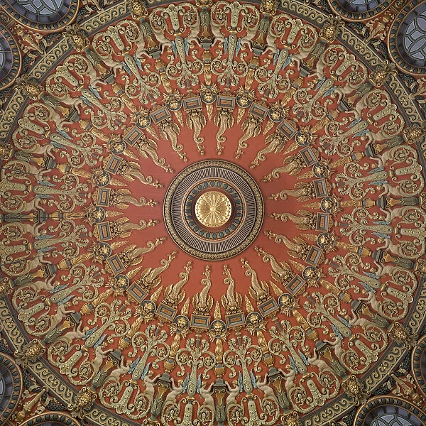 Ceiling of Romanian Athenaeum Concert Hall, Bucharest, Romania