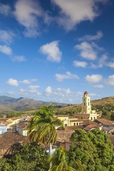 Cuba, Trinidad, View of Musuem National de la Luncha Contra Bandidos - former convent of San Francisco de As√≠si