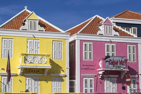 Curacao, Willemstad, Pietermaai, Bij Blauw Boutique hotel and restaurant and Deja