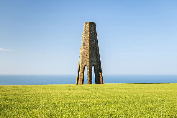 The Daymark tower, a navigational aid on the south coast, Dartmouth, Devon, England