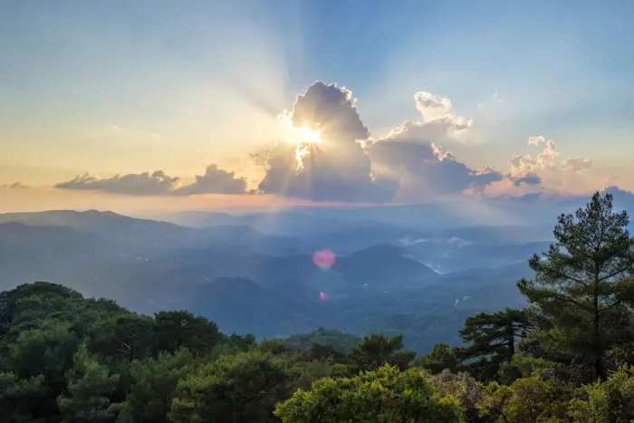Framed Print : Dramatic Sunset Troodos Mountain Print Framed Print : Dramatic Sunset Troodos Mountain Print