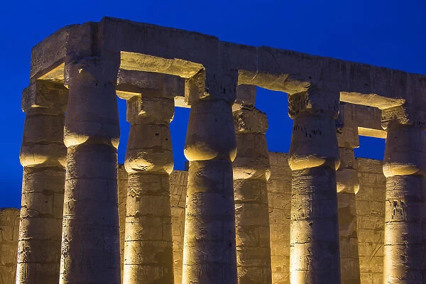 Egypt, Luxor, Luxor Temple, The hypostyle portico