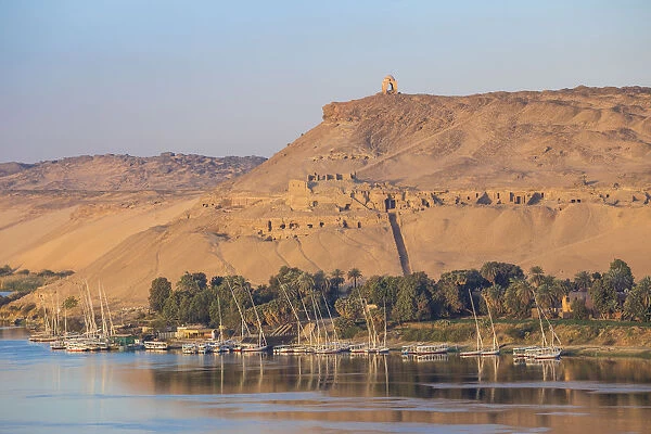 Egypt, Upper Egypt, Aswan, Tombs of the Nobles on the West Bank