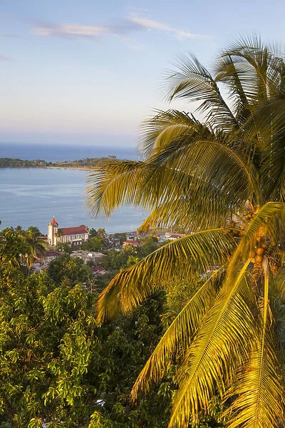 Elevated view over Port Antonio, Portland Parish, Jamaica, Caribbean