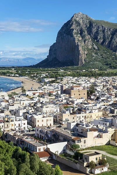 Europe, Italy, Sicily, San Vito Lo Capo, High angle view of San Vito Lo Capo