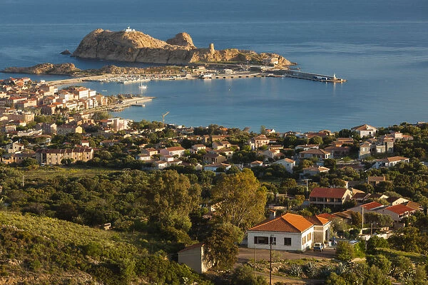 France, Corsica, Haute-Corse Department, La Balagne Region, Ile Rousse, elevated city