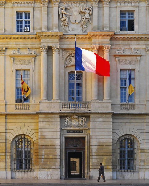 France, Provence, Arles, Place de la republic, Town hall