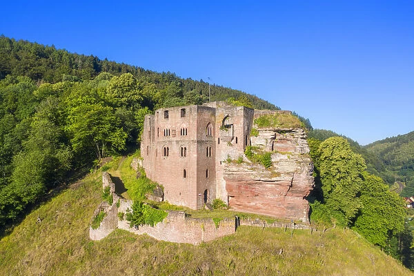 Frankenstein castle at Frankenstein near Weidenthal, Palatinate forest
