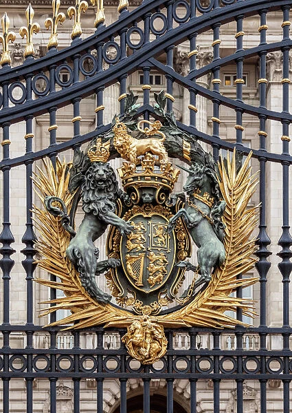 Gate Detail, Buckingham Palace, London, England, United Kingdom