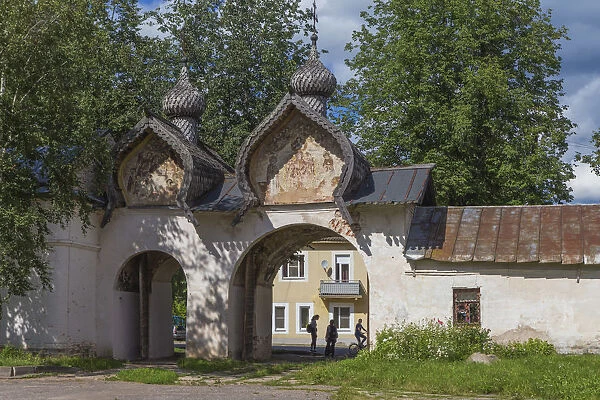 Gate, Znamensky monastery, Veliky Novgorod, Russia