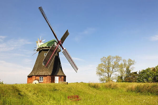 Germany, Mecklenburg-Western Pomerania, Salzhaff, Stove, dutch windmill