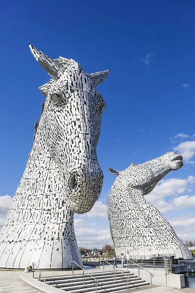 Great Britain, Scotland, Falkirk, Helix Park, The Kelpies Sculpture by Andy Scott