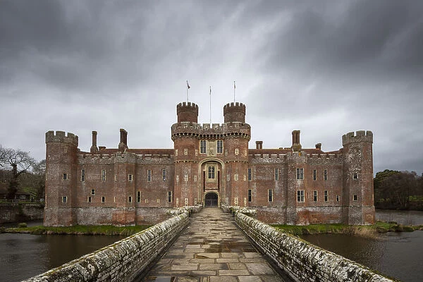 Herstmonceux castle, Herstmonceux, East Sussex, England, UK