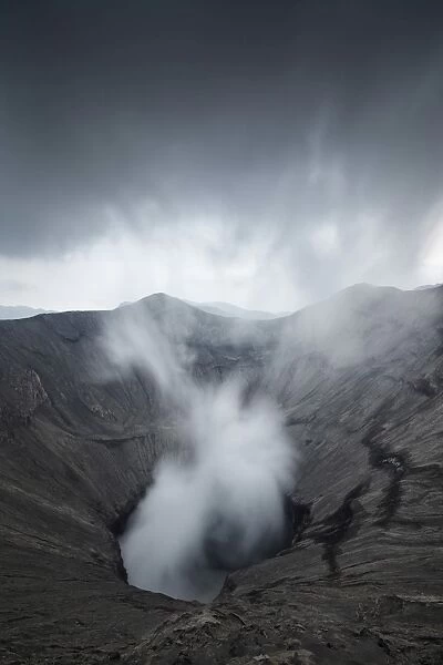 Indonesia, Java, Smoking volcano Bromo, Bromo Tengger Semeru National Park, Isle of Java