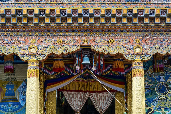 Inside the Punakha Dzong, also known as Pungtang Dewa chhenbi Phodrang. Punakha, Bhutan