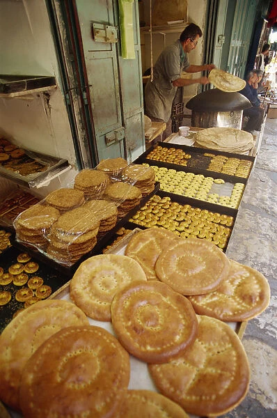 Israel, Jerusalem, Old City, Local Bakery