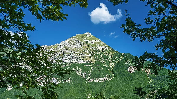 Italy, The Marches. A mountain in the National park of the Monti Sibillini