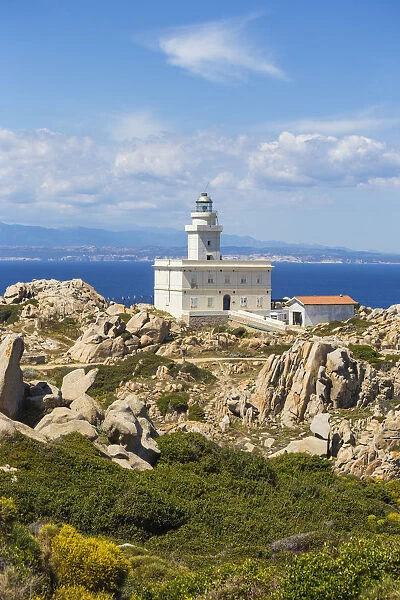 Italy, Sardinia, Santa Teresa Gallura, Lighthouse at Capo Testa