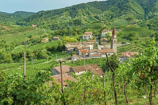 Italy, Veneto. The beautiful hamlet of Rolle